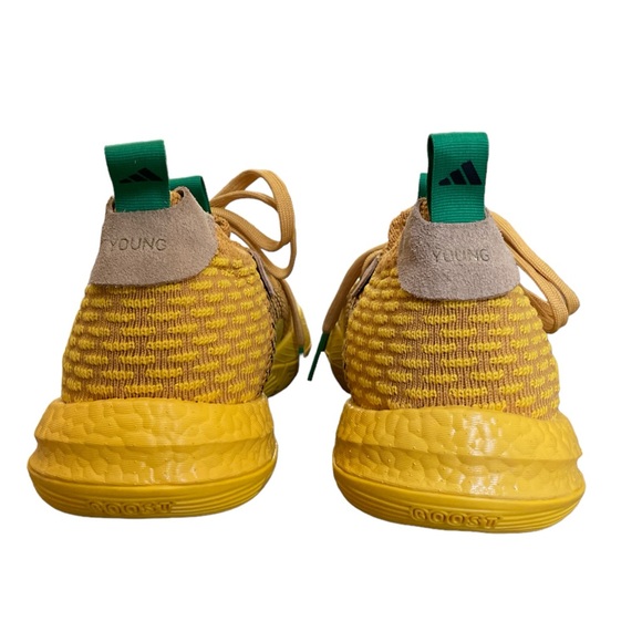 Adidas trae young 2 hazy yellow team green basketball sports shoes men Sz 9 NWOT - Picture 8 of 13